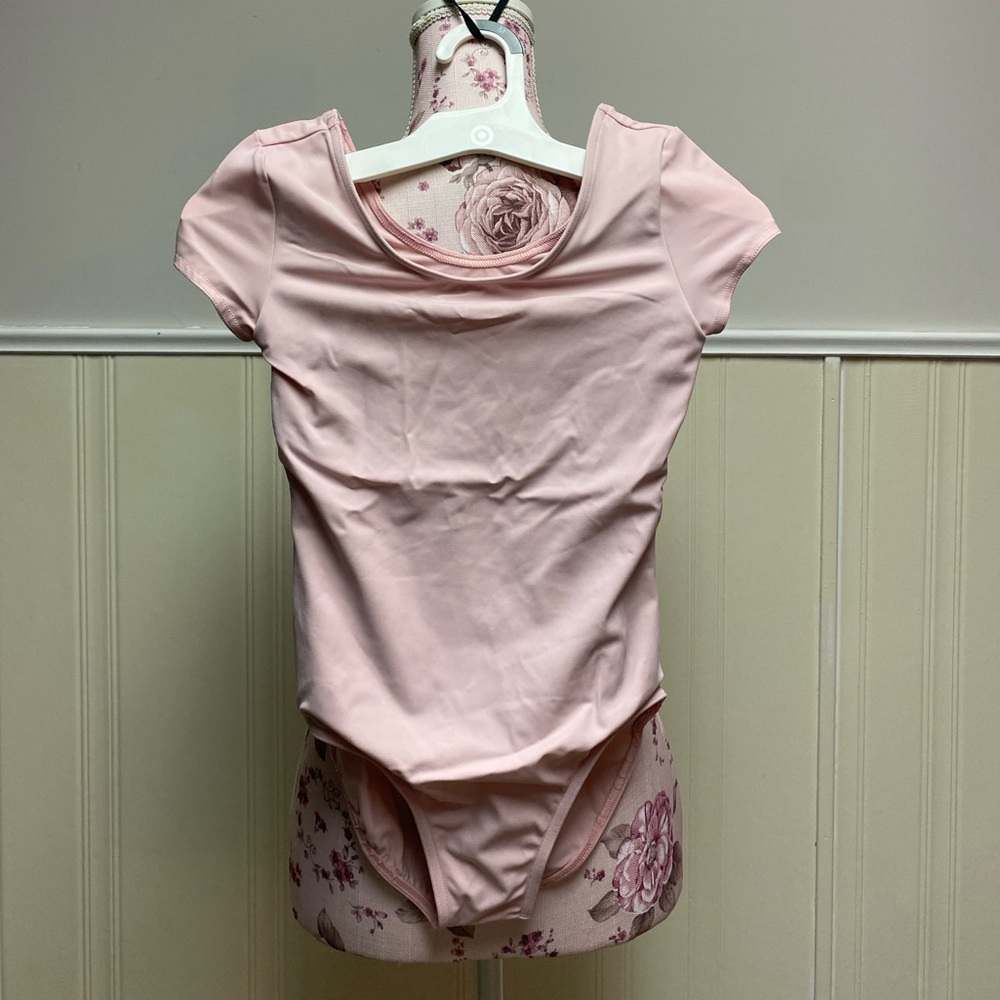 BALERA Ballet Leotard Pink Short Sleeve